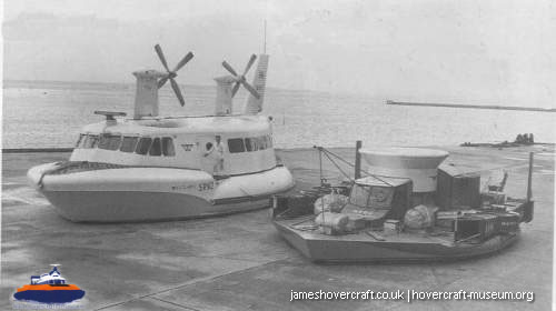 SRN1 fitted with a new bow to trial the SRN2 -  (credit: The <a href='http://www.hovercraft-museum.org/' target='_blank'>Hovercraft Museum Trust</a>).